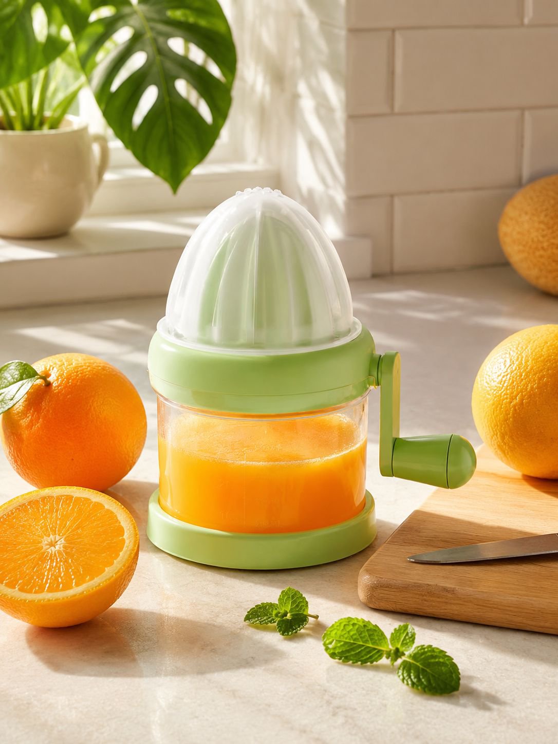Exprimidor manual de naranjas y limones para uso doméstico