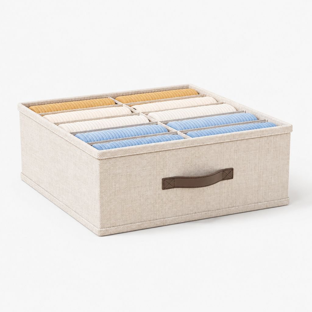 Organizador de ropa y pantalones con dos compartimentos