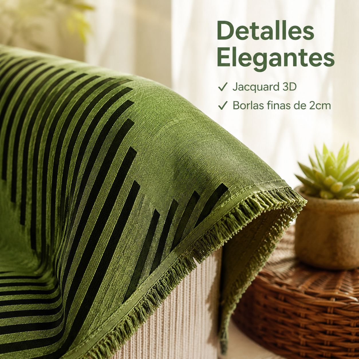 Funda de sofá de estilo moderno y sencillo con rayas
