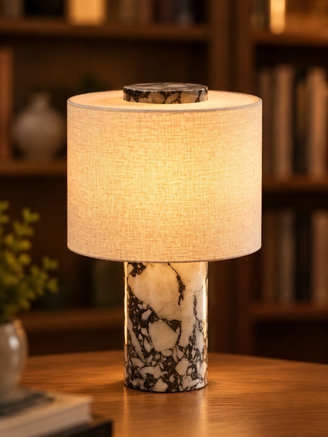 Luxus-Marmor-Ambiente-Tischlampe