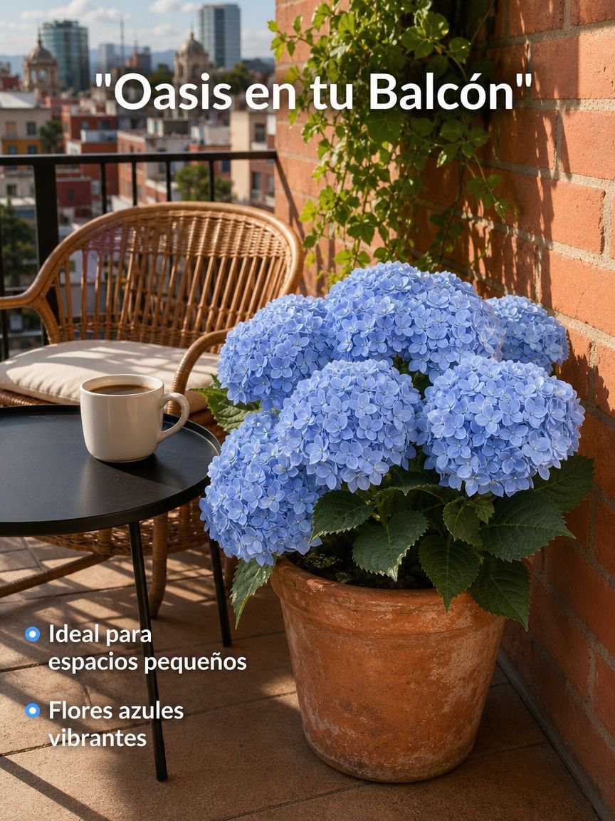 Plántulas variadas de hortensia
