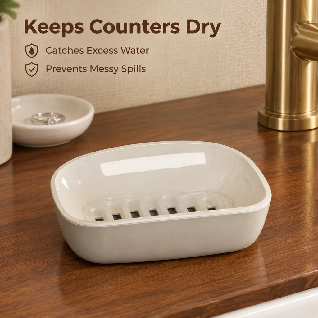 Soap Box for Home Bathroom, Draining Soap Holder