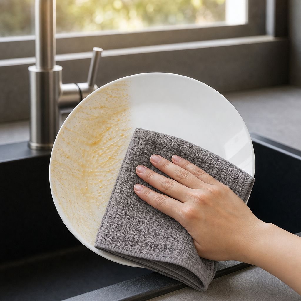 Mikrofaser-Küchenreinigungstücher, große, dicke Lappen im Waffelmuster, Geschirrtücher, super saugfä