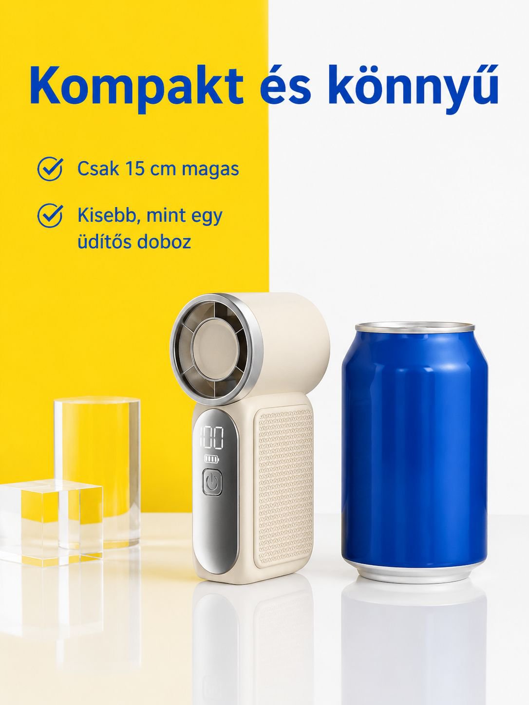 Mini kézi ventilátor strandoláshoz