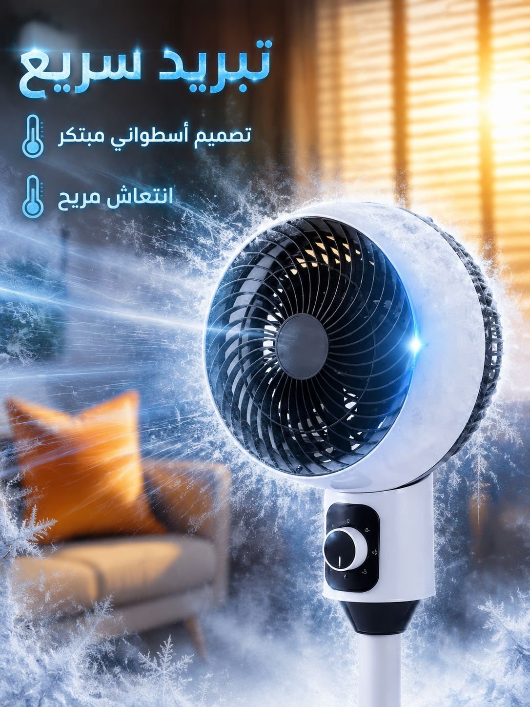 مروحة أرضية جديدة بمحرك توربيني قوي الأداء وتشغيل هادئ