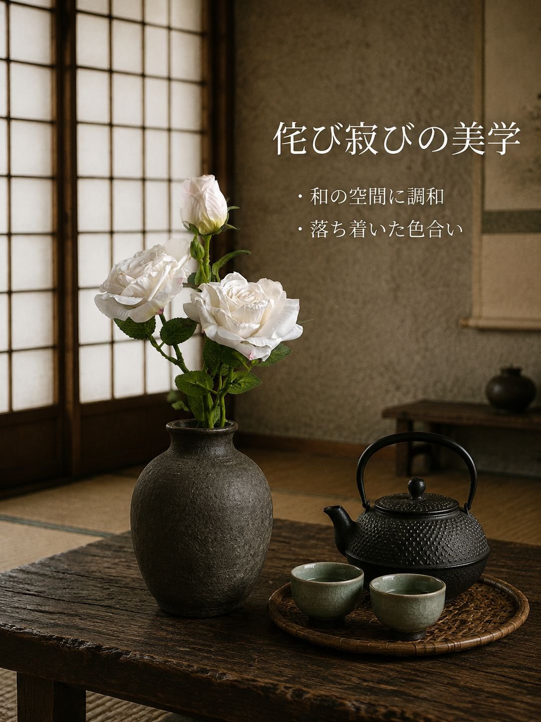 ヴィンテージの造花バラ