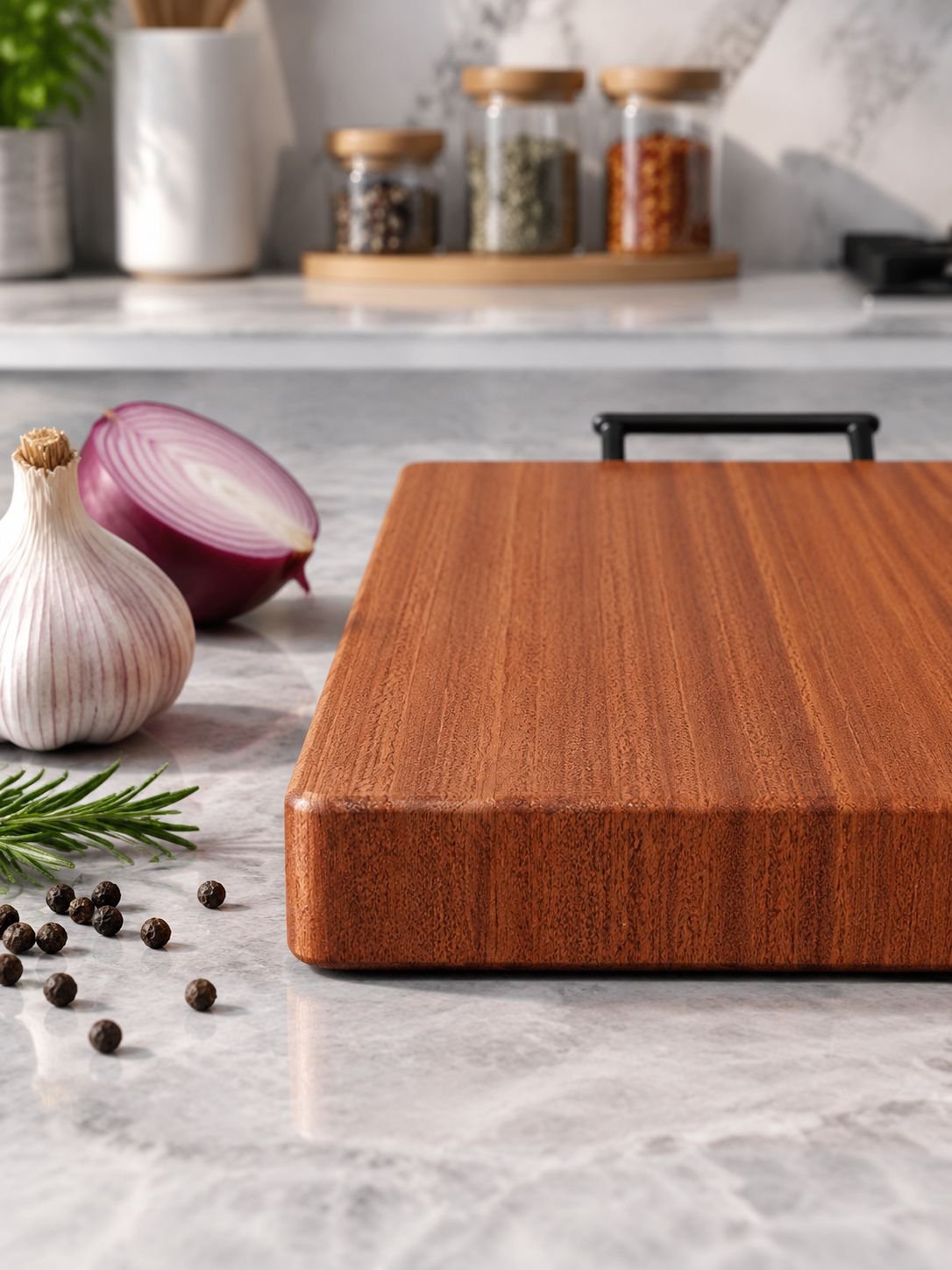 Tabla de cortar de madera de ébano resistente al moho