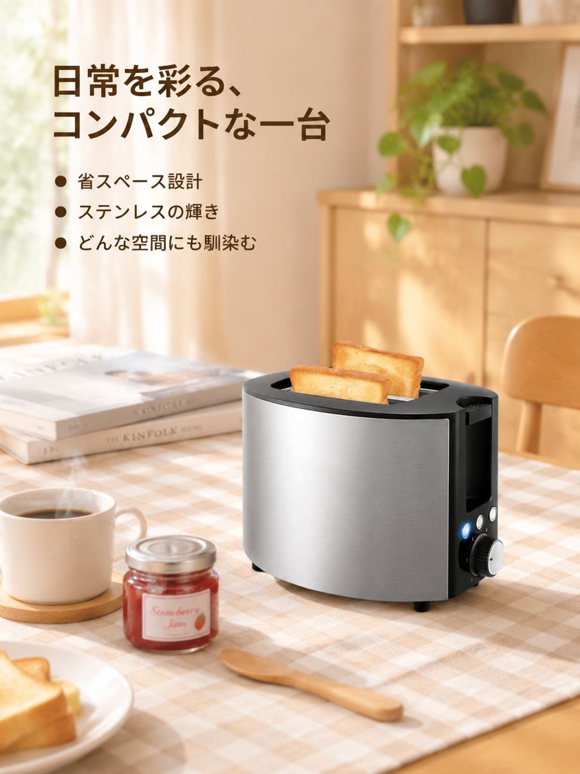 家庭用ミニステンレス製トースター