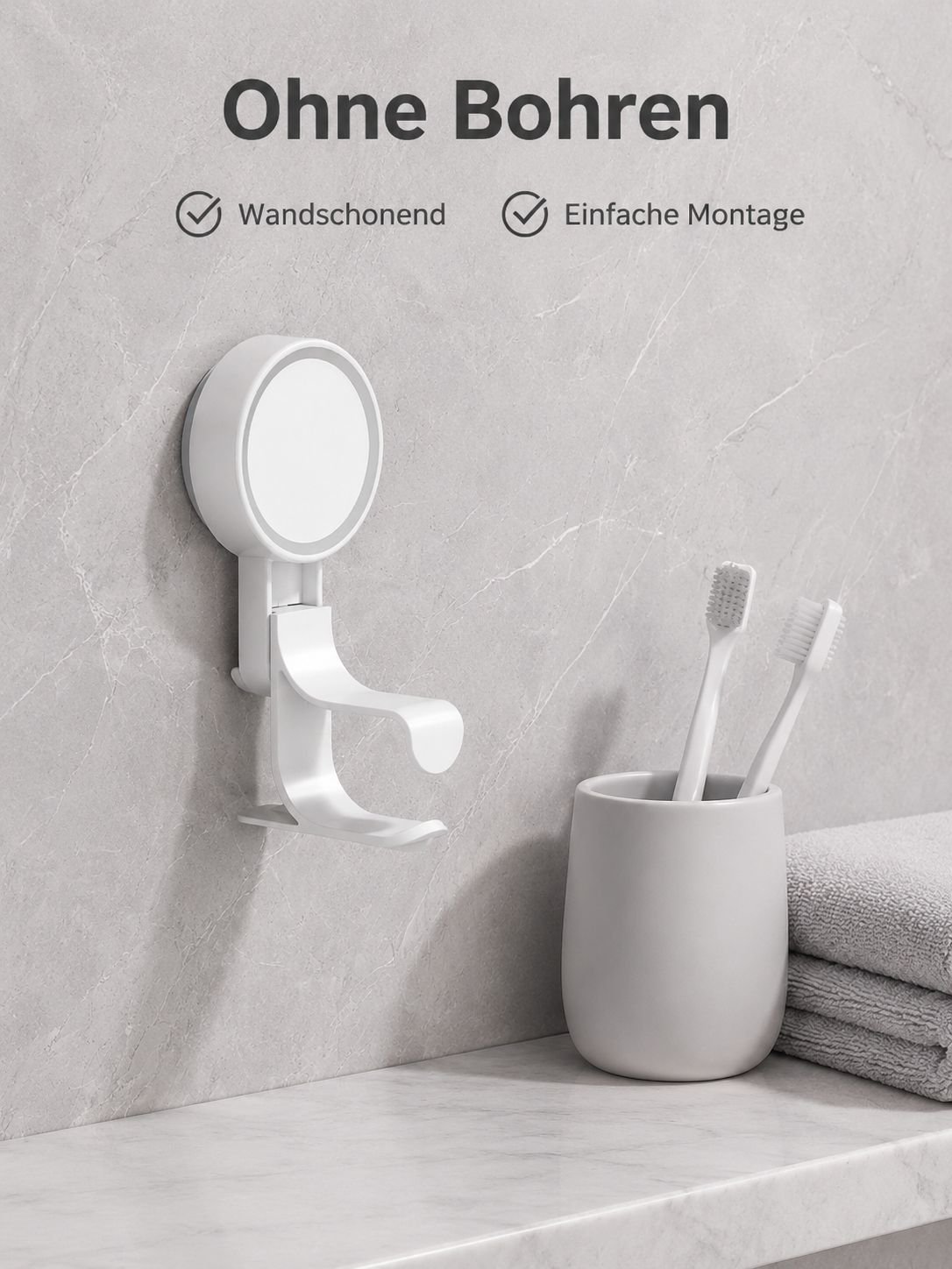 Bohrfreie Saugnapf-Beckenhaken