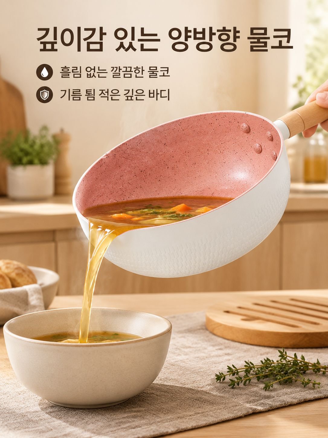 맥반석 논스틱 프라이팬