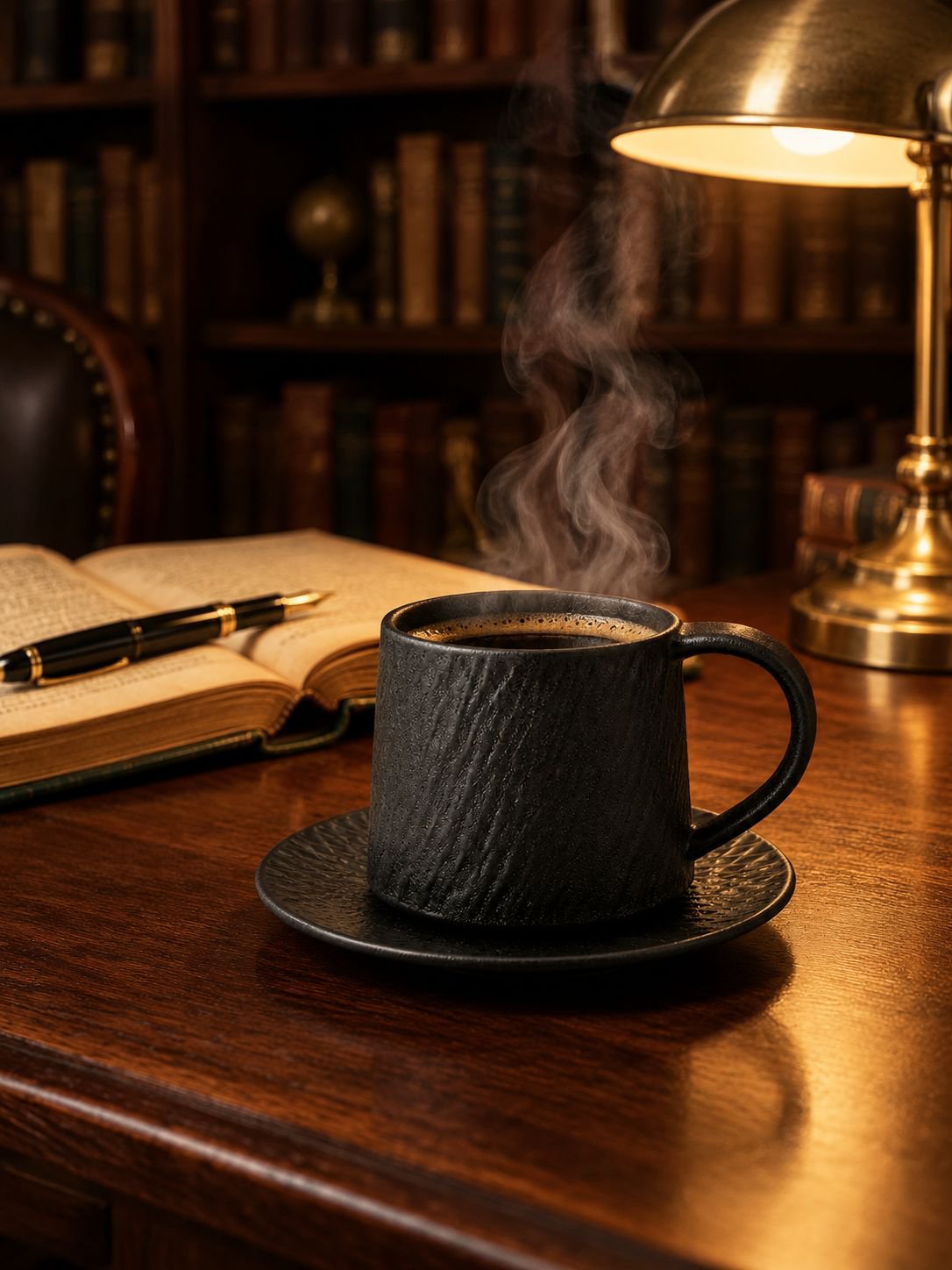 Premium ceramic-style stoneware coffee set for everyday use