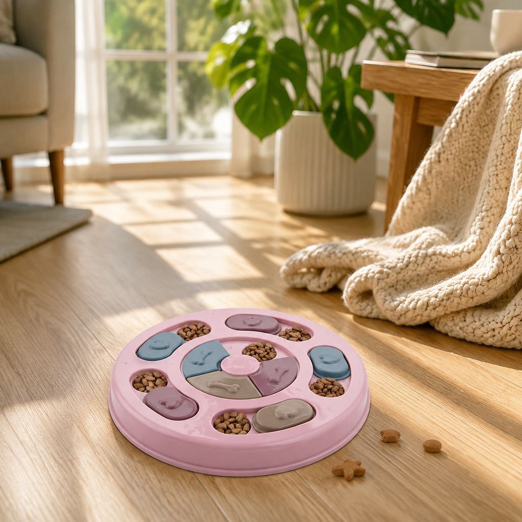 Pet Dog Spinning Slow Food Bowl