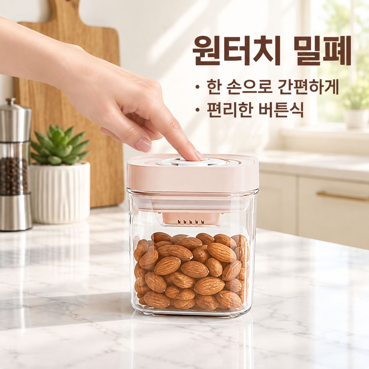밀폐형 커피 원두 저장통