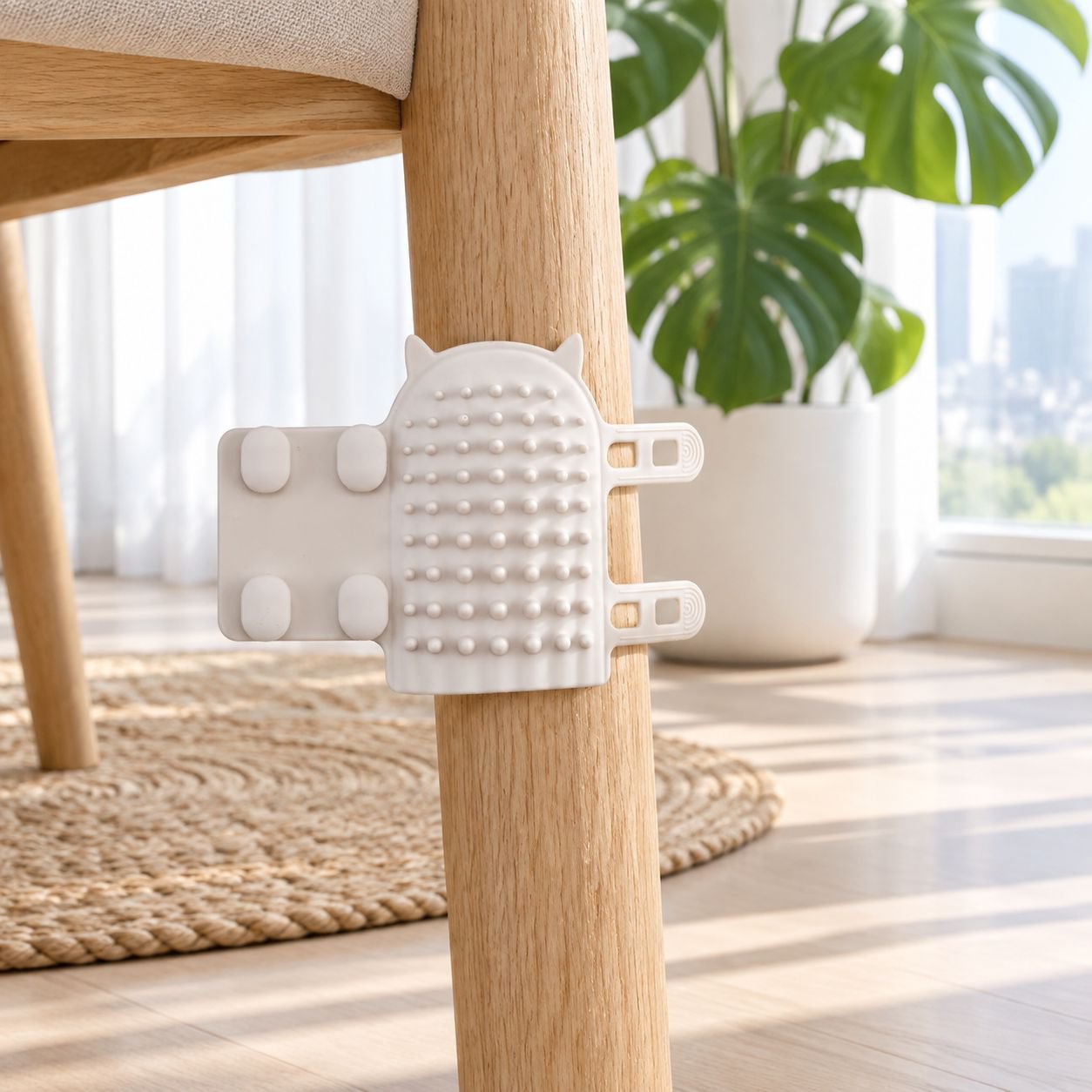 Cat scratching massage brush