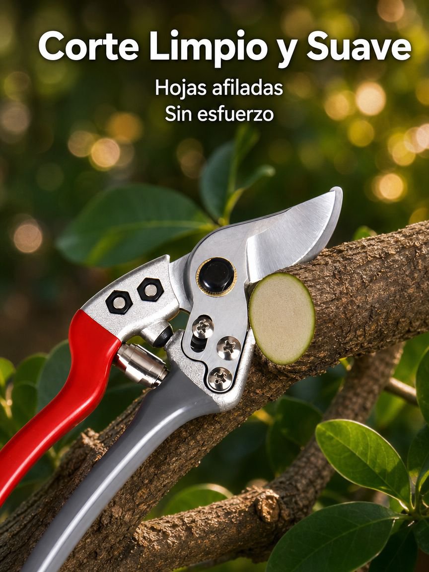 Tijeras multifuncionales de jardinería, ideales para podar ramas en el jardín
