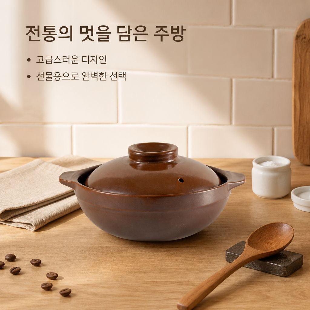 전통적인 거친 토기 냄비