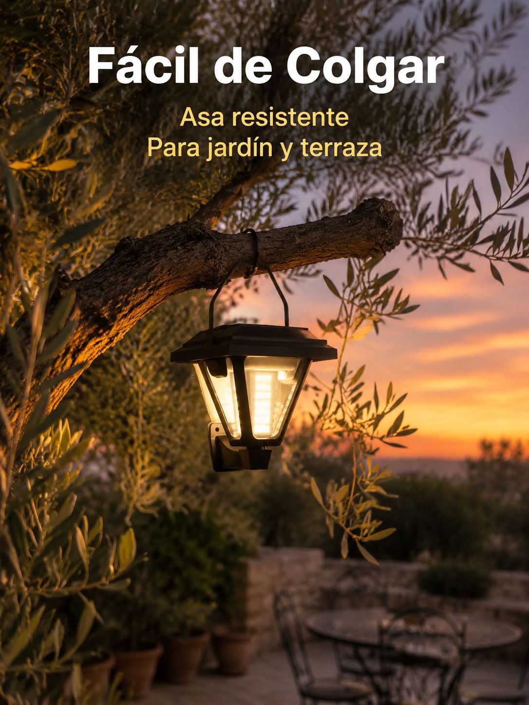 Lámparas solares para exteriores de jardín