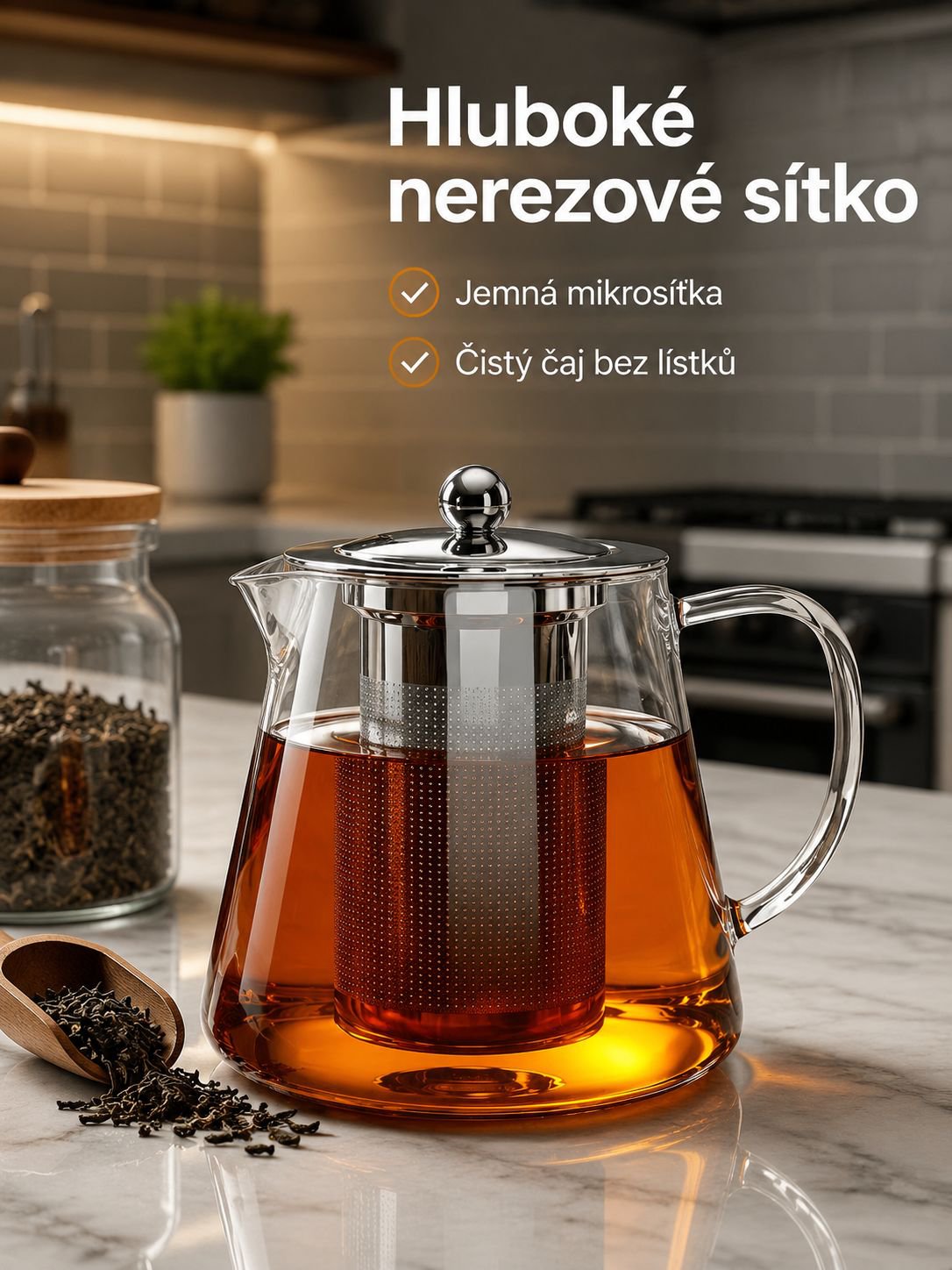 Tlustěná skleněná konvice na květiny