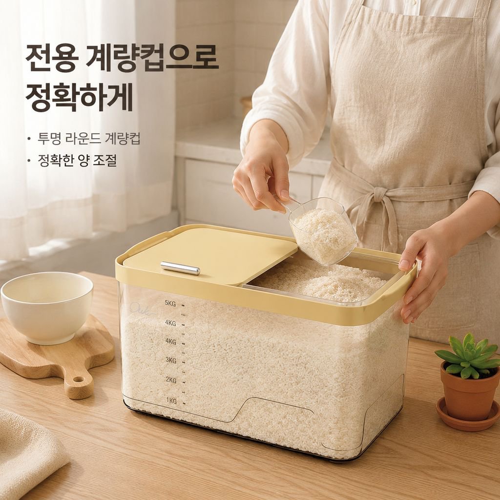주방용 밀가루 밀폐 용기
