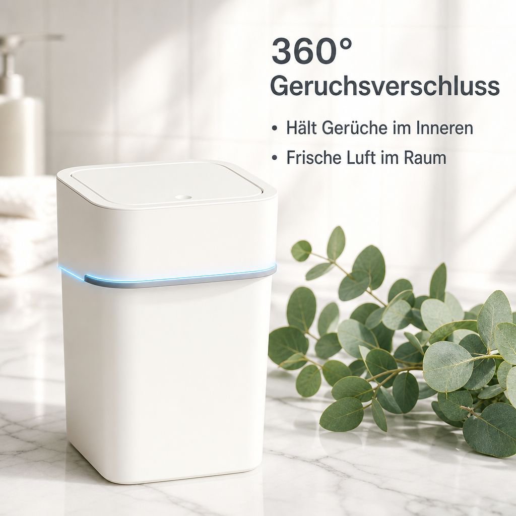 Mülleimer mit Deckel und Dichtung