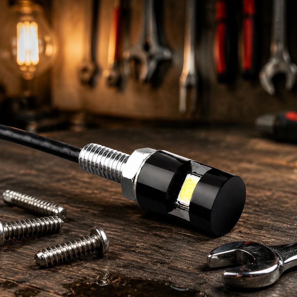 Luces LED de matrícula con tornillo para coches y motos, modelos 5630/5730, luz de reversa