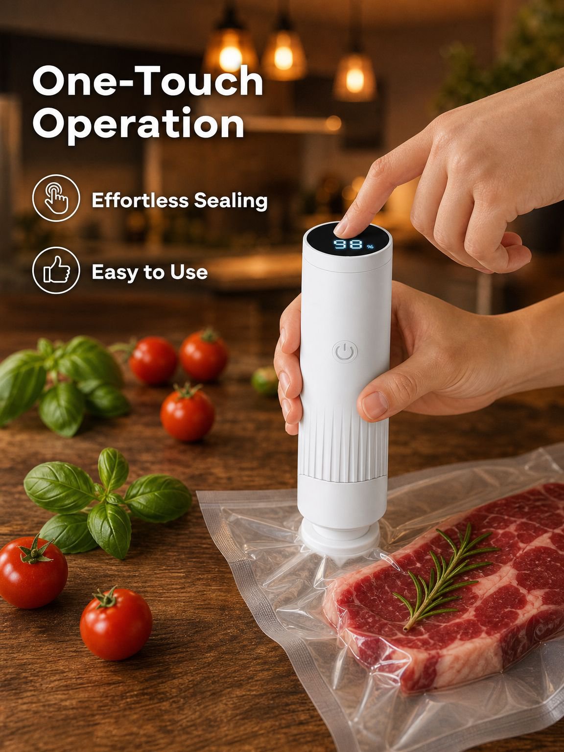Portable JMY Electric Vacuum Pump for Food Preservation and Storage Bags