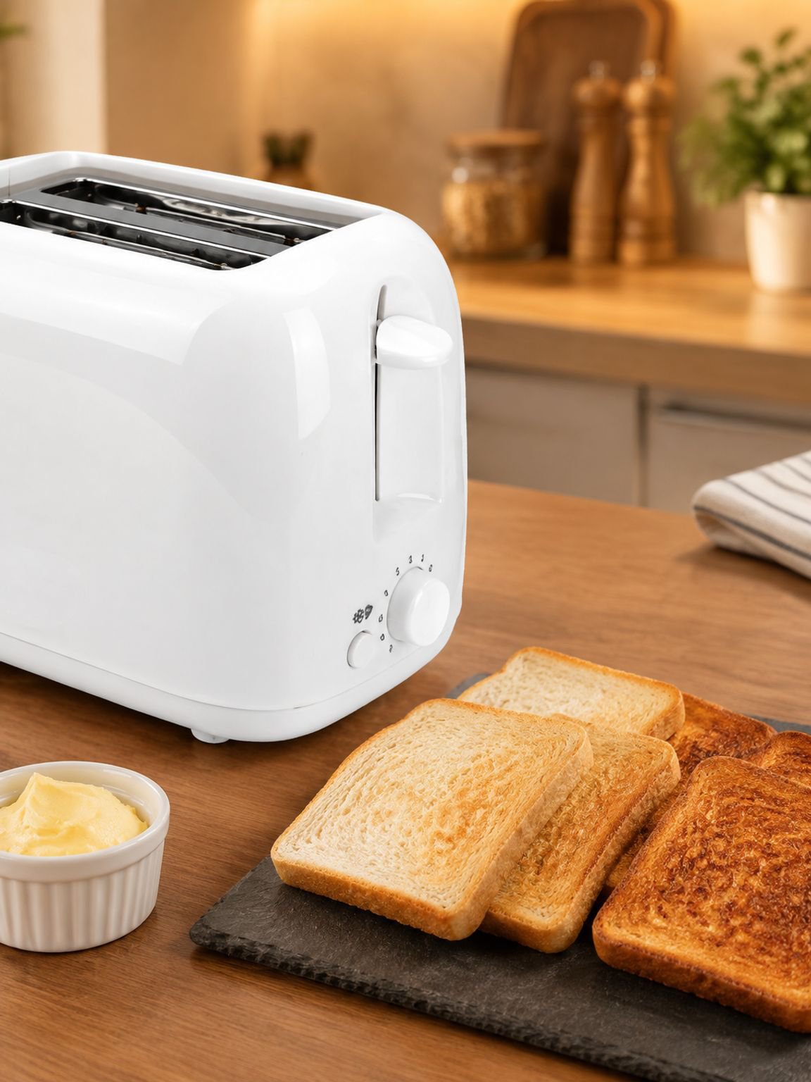 Toaster, 2-Scheiben-Toaster für Zuhause