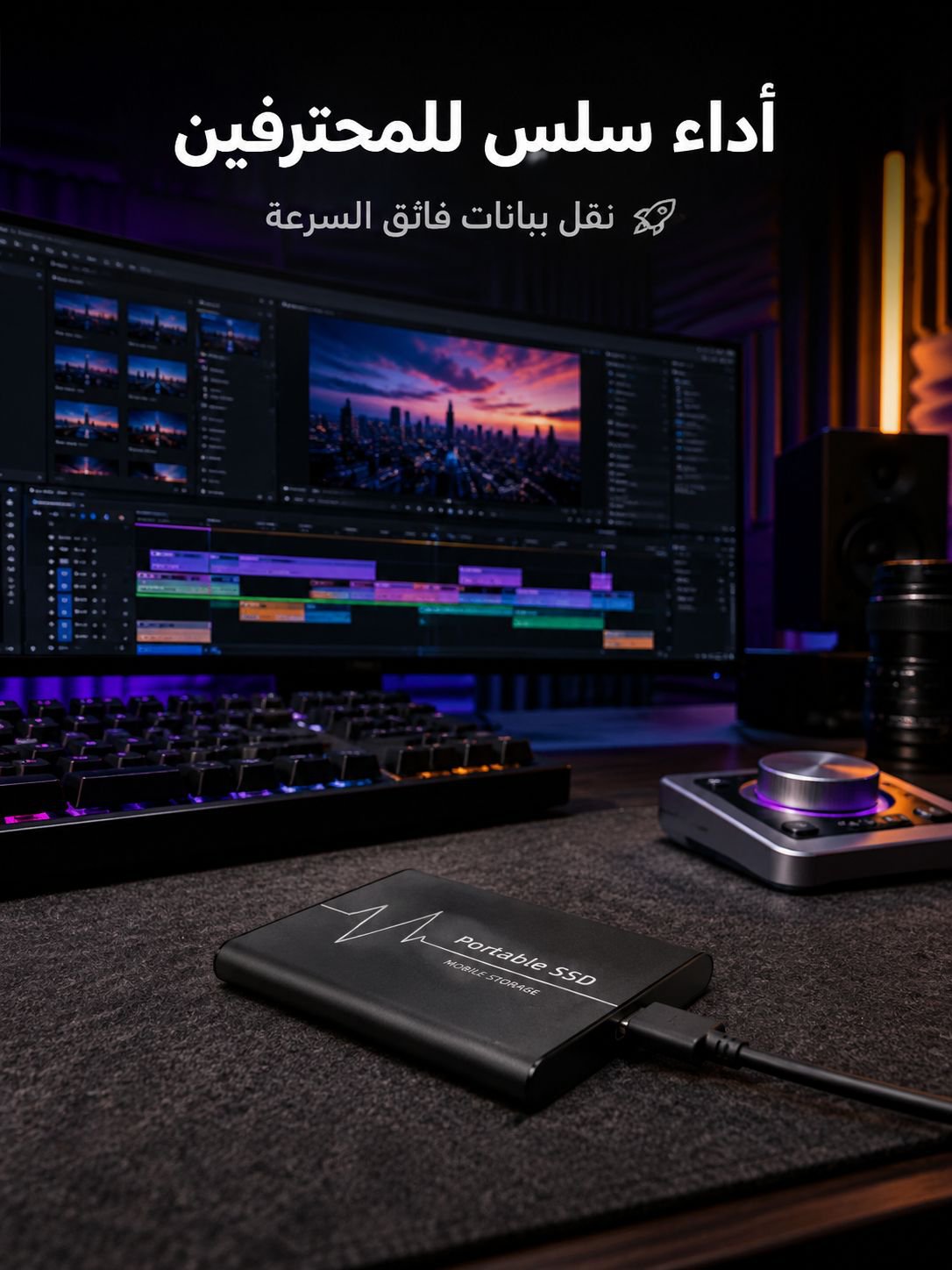 نقل بيانات سريع باستخدام قرص صلب خارجي