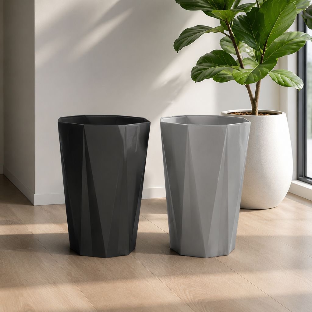 Nordic Style Large Capacity Office Bathroom Living Room Kitchen Trash Can