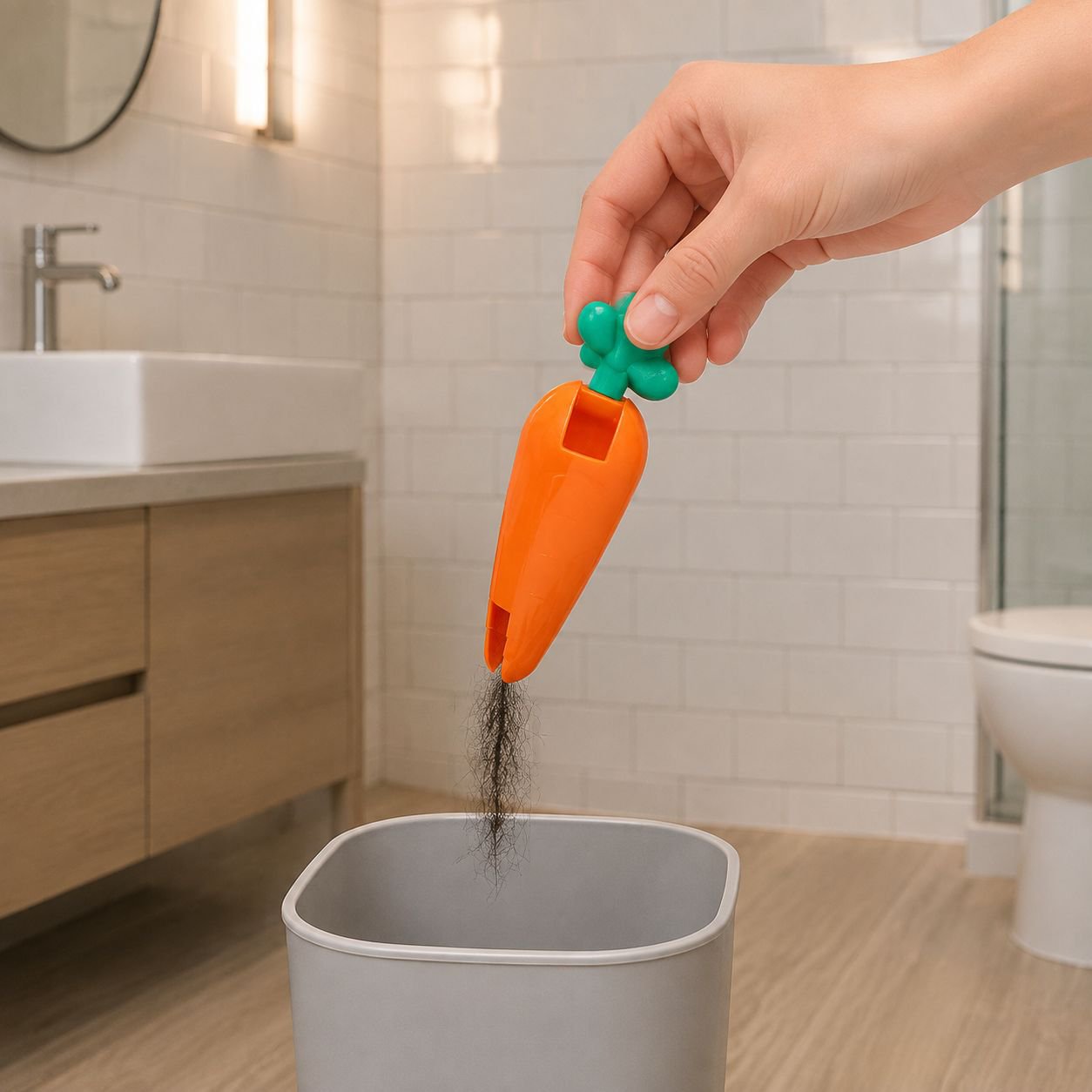 Easy to use hair and trash grabber for bathtubs