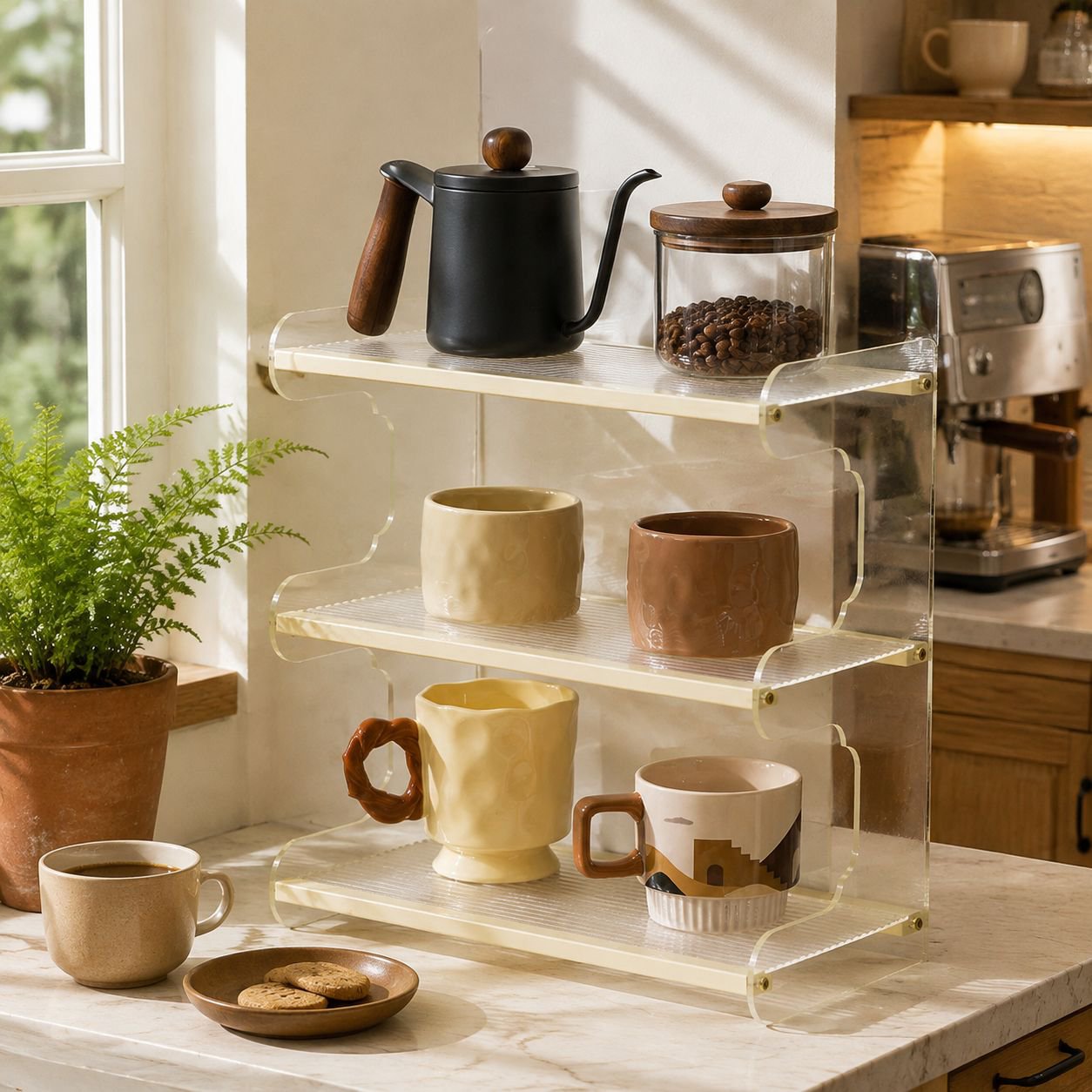 Desktop storage rack household table storage rack dining table organizer desk multi-layer bookshelf 