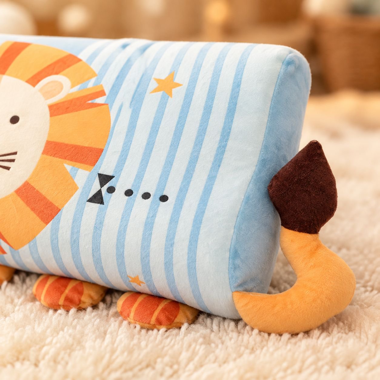 Herbst und Winter Cartoon Tier Latex Kissen für Kinder Schlafsaal