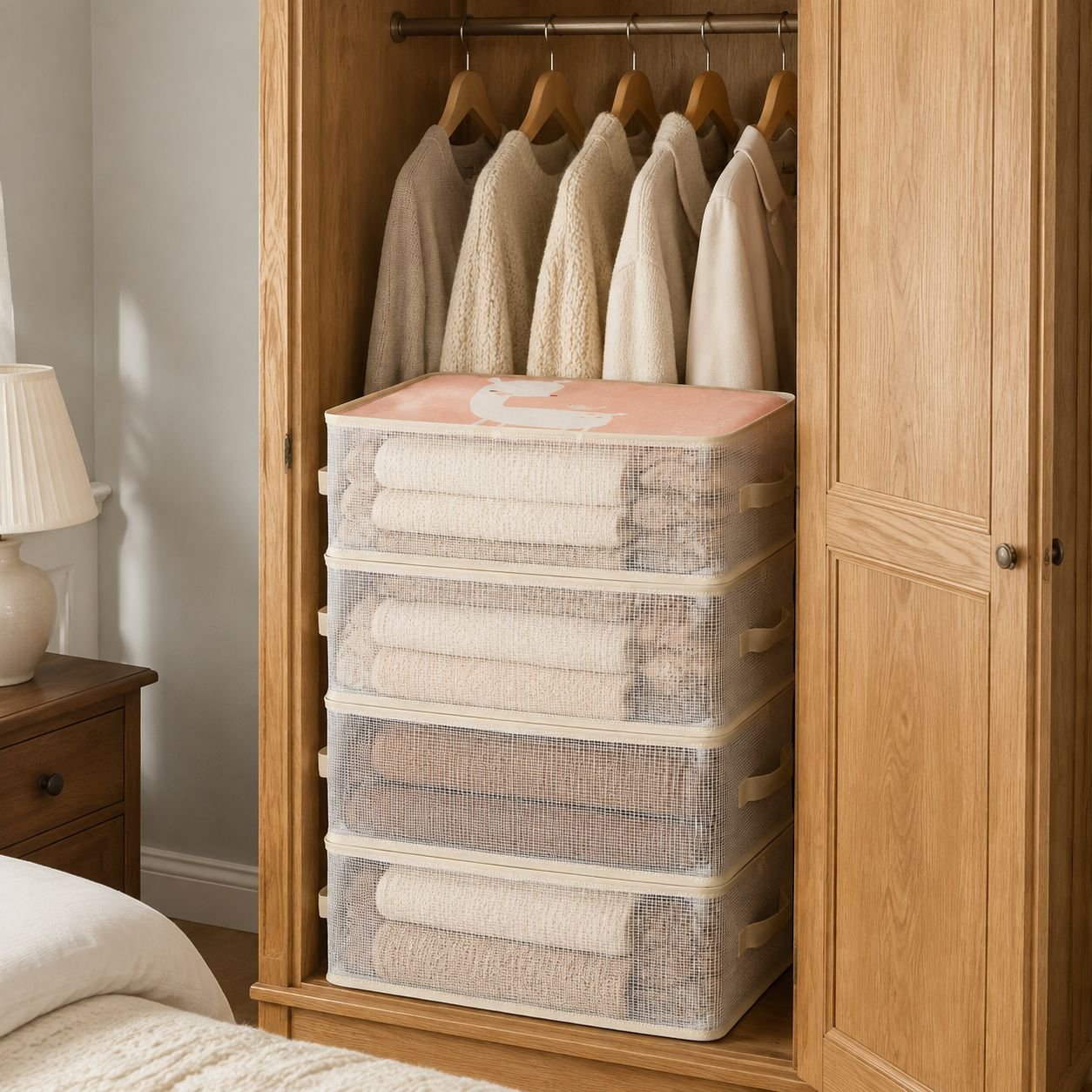 Wardrobe-Specific Mold & Dust Resistant Storage Bag Set (4 Pieces)