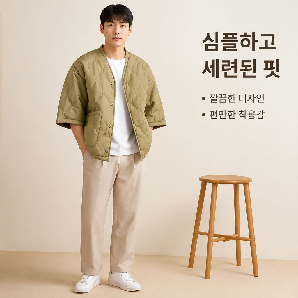 남성용 면 패딩 재킷