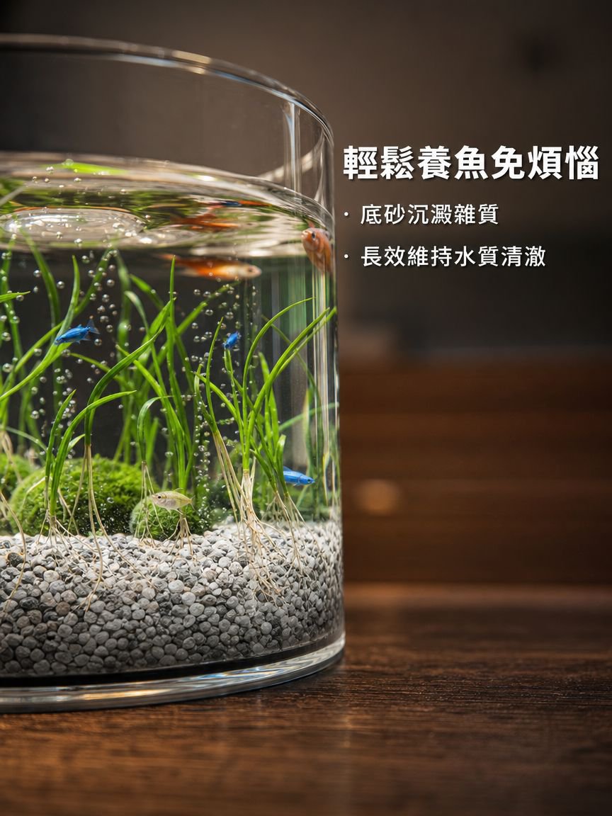 圓形生態魚缸