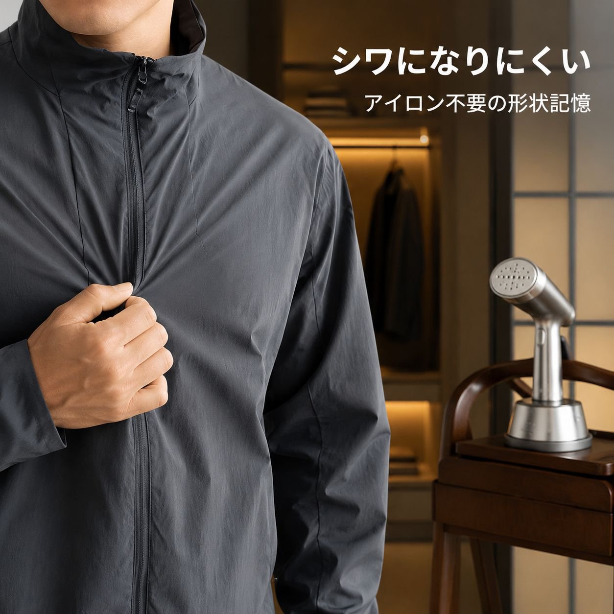 ビジネス通勤用薄手防風防水ジャケット