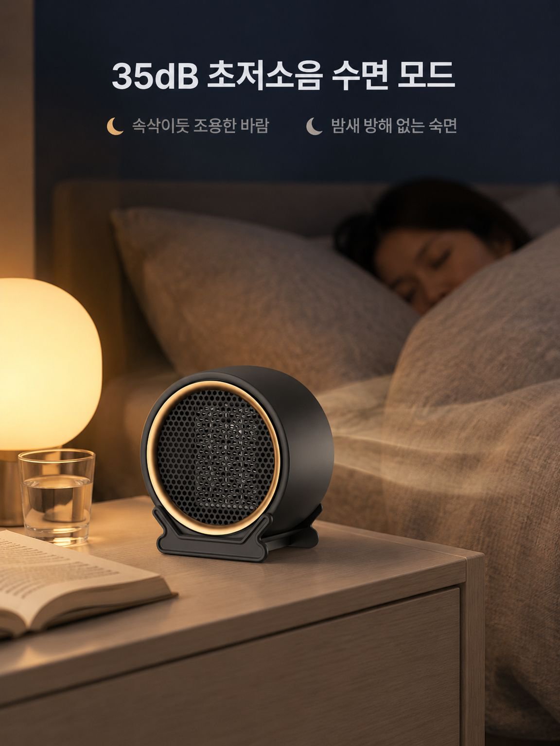 작고 에너지 효율이 높으며 조용한 가정용 난방기