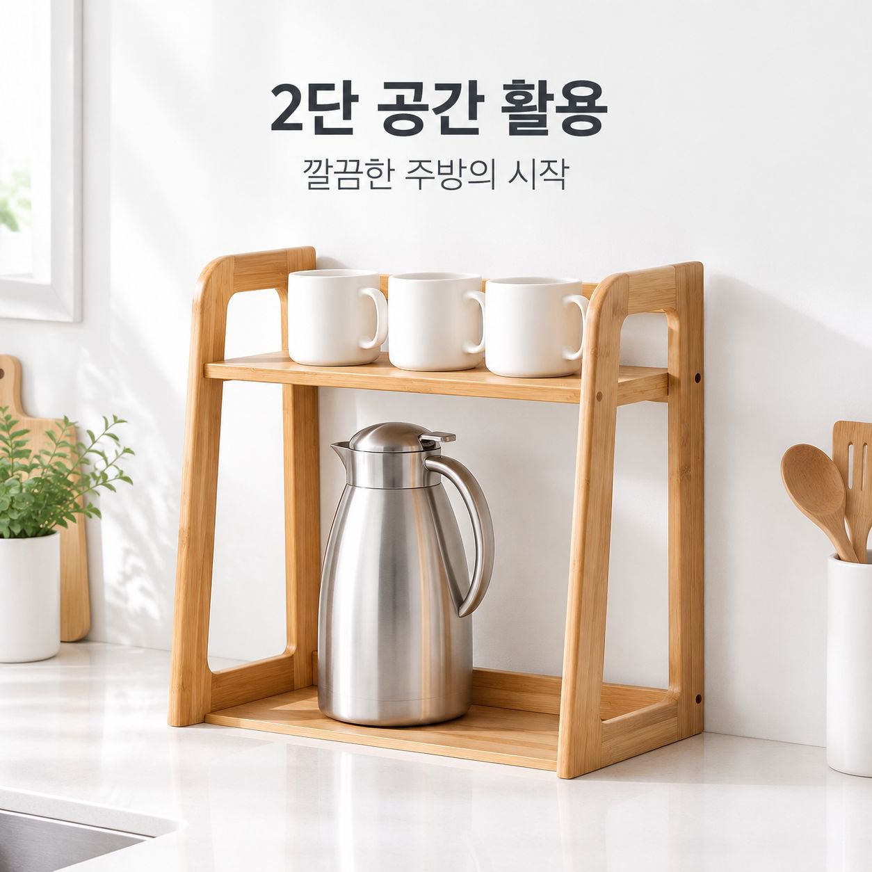 주방 선반 다기능 전자레인지 밥솥 선반 다층 컵 홀더 가전제품 가정용 수납 선반