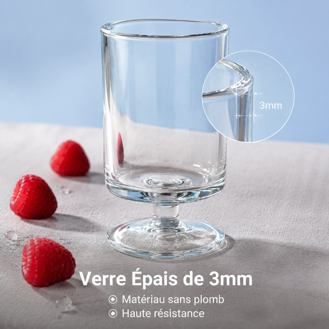 Gobelet à pied pour jus