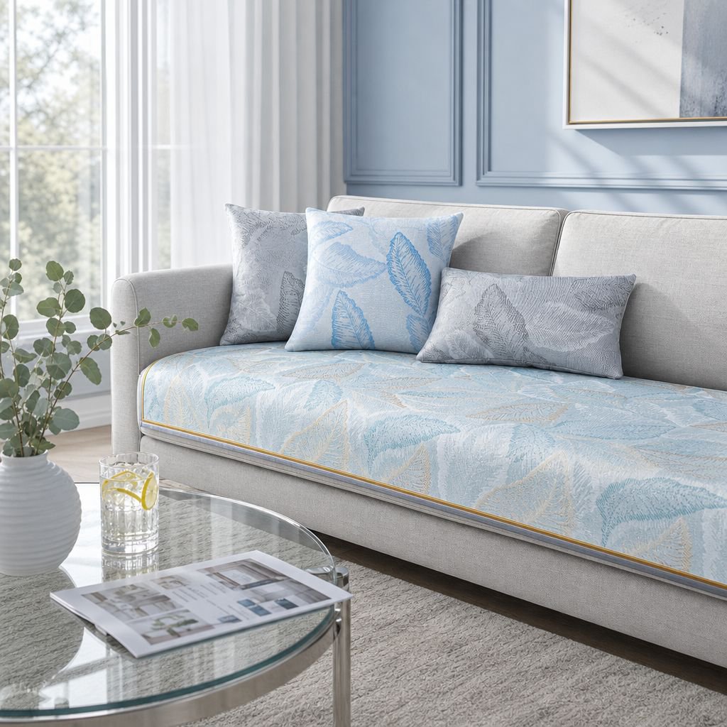 Non-slip Ice Silk Cooler Sofa Cushion