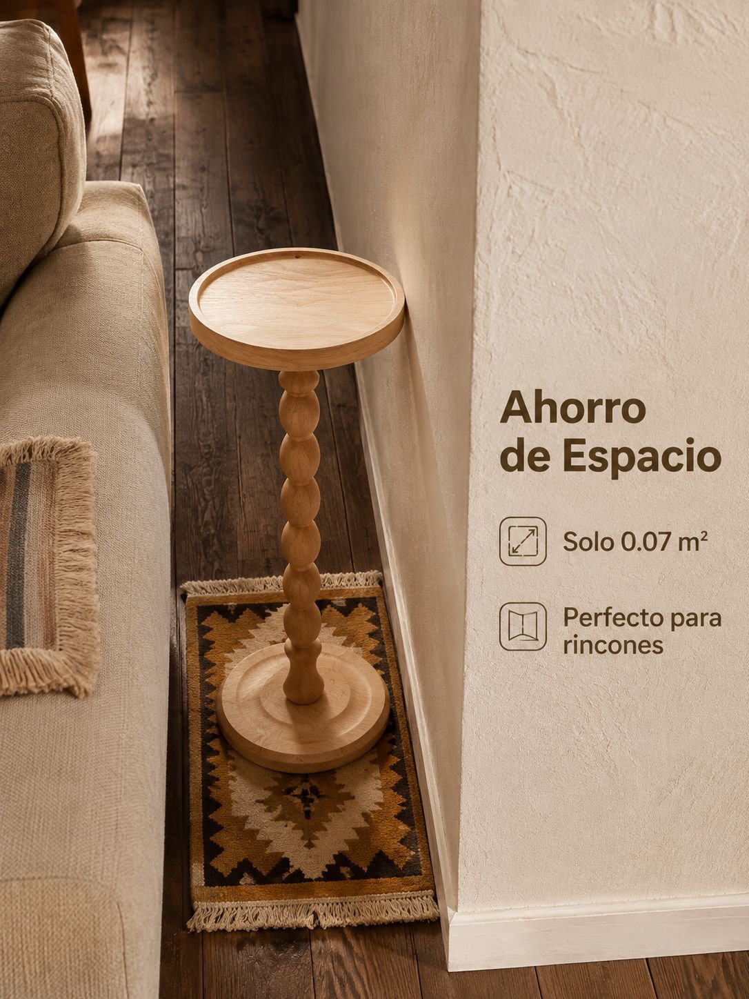 Detalle de la superficie de la mesa vintage