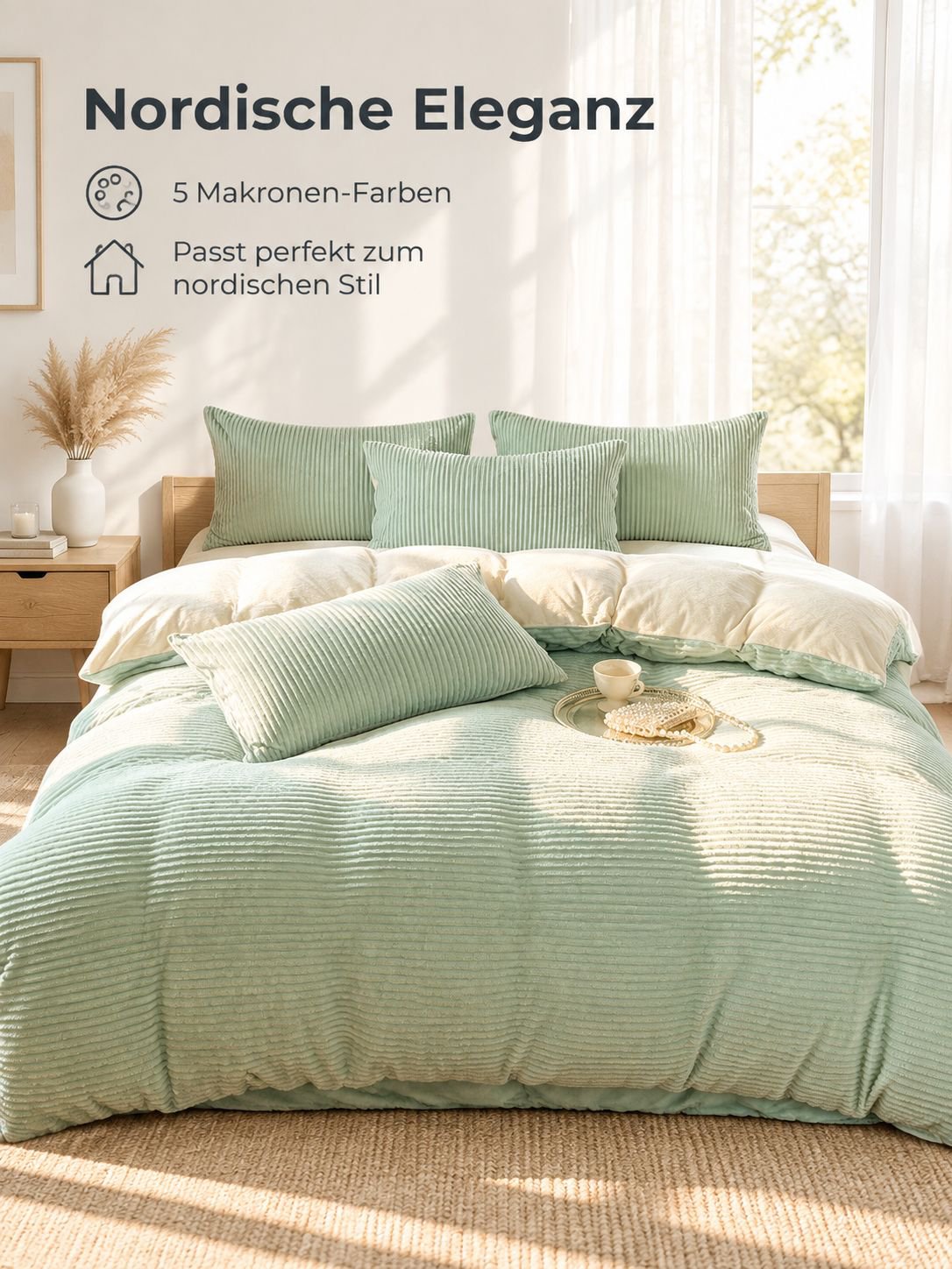 Milchseide-Vierteiliges Set