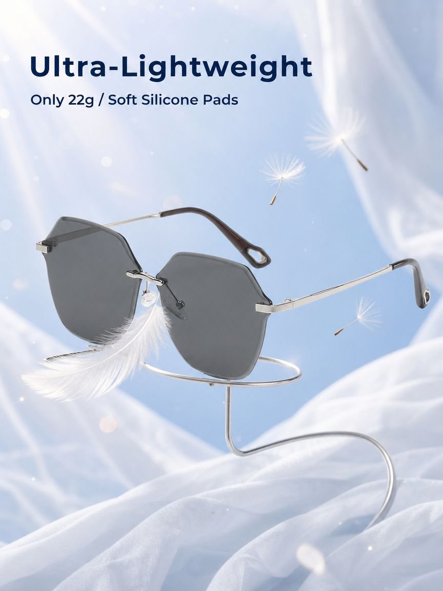 【Photochromic】 Frameless Sunglasses - Incorrect Specification
