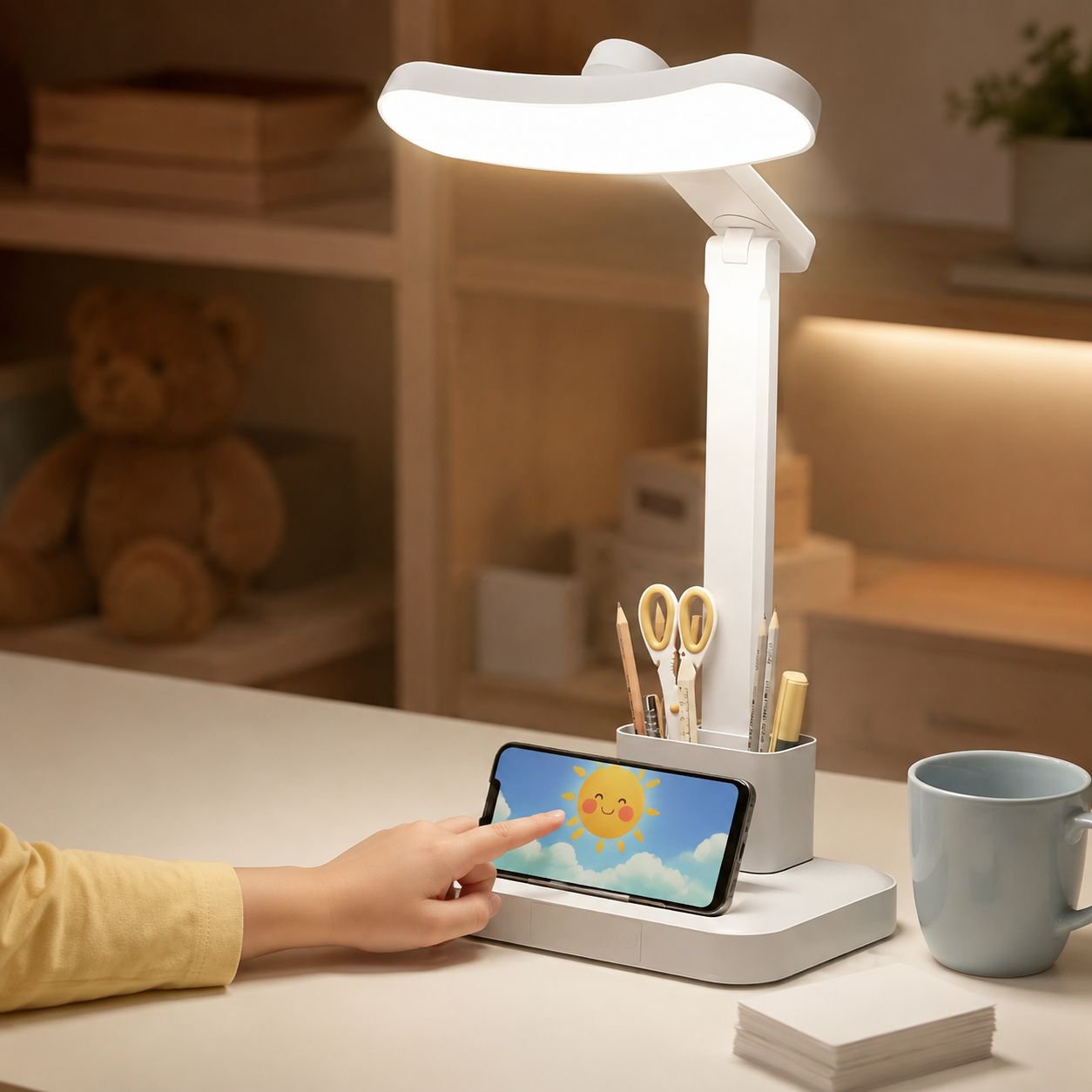 Helle und energiesparende Schreibtischlampe für Kinder