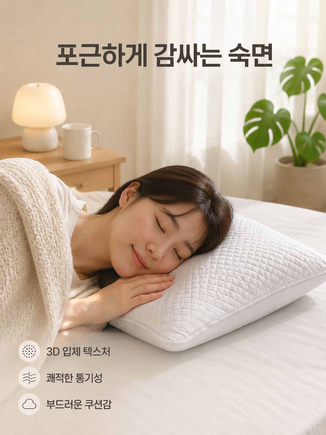 내구성 보온 베개커버 보호층