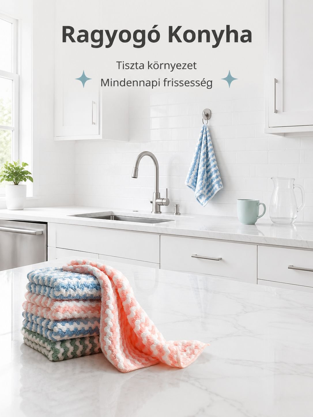 Kationos törlőkendő különböző felületek tisztítására