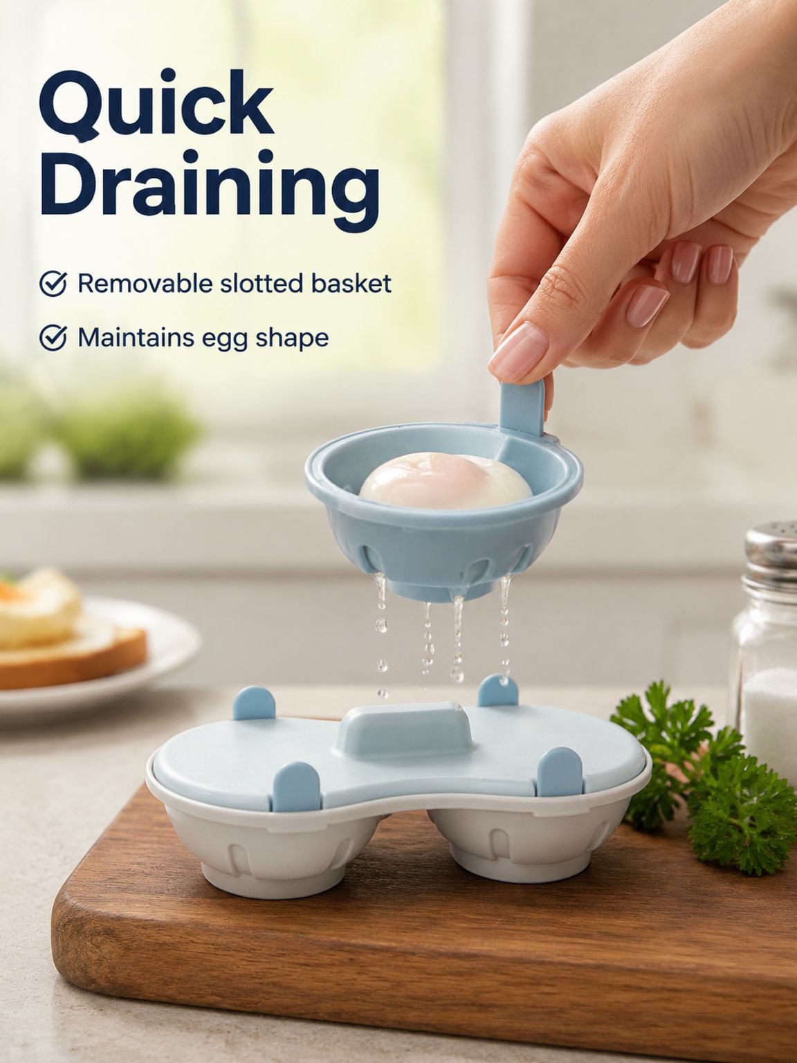 Multifunctional Steamed Egg Box Microwave Quick Egg Cooker