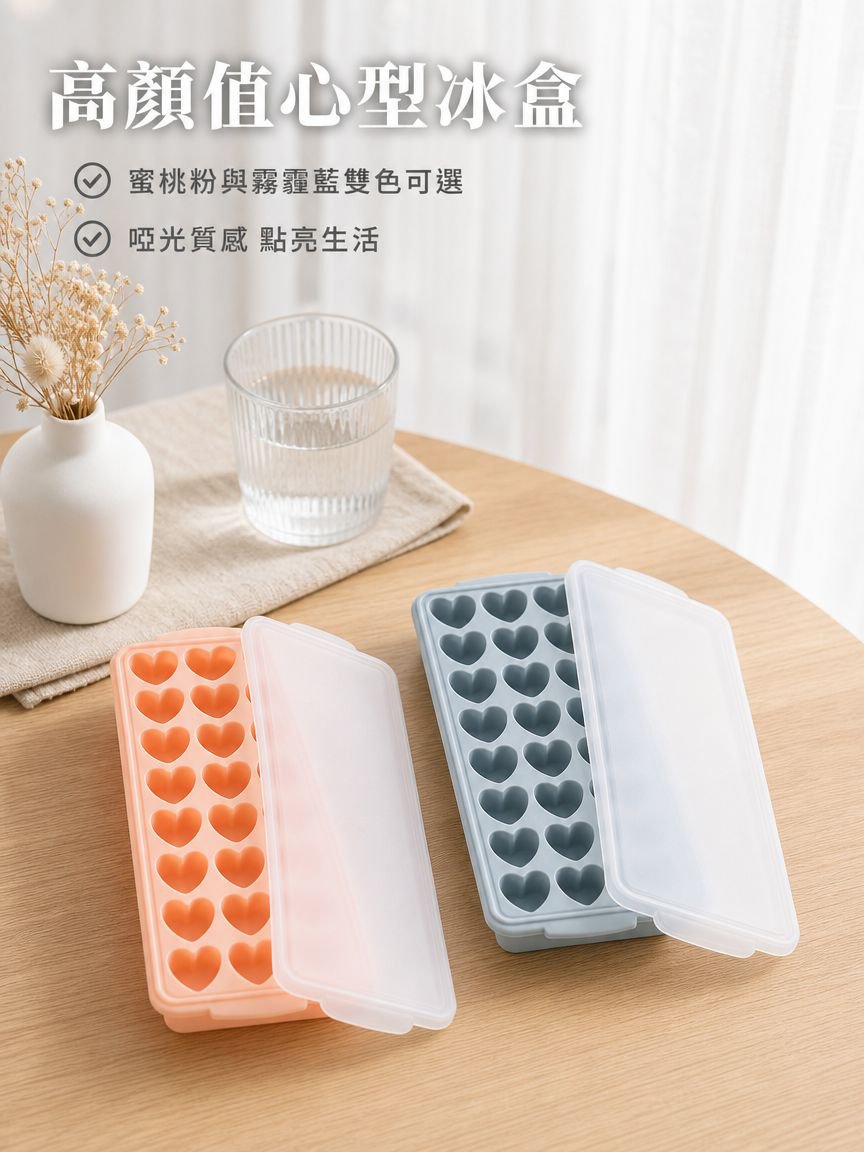 心型矽膠製冰盒
