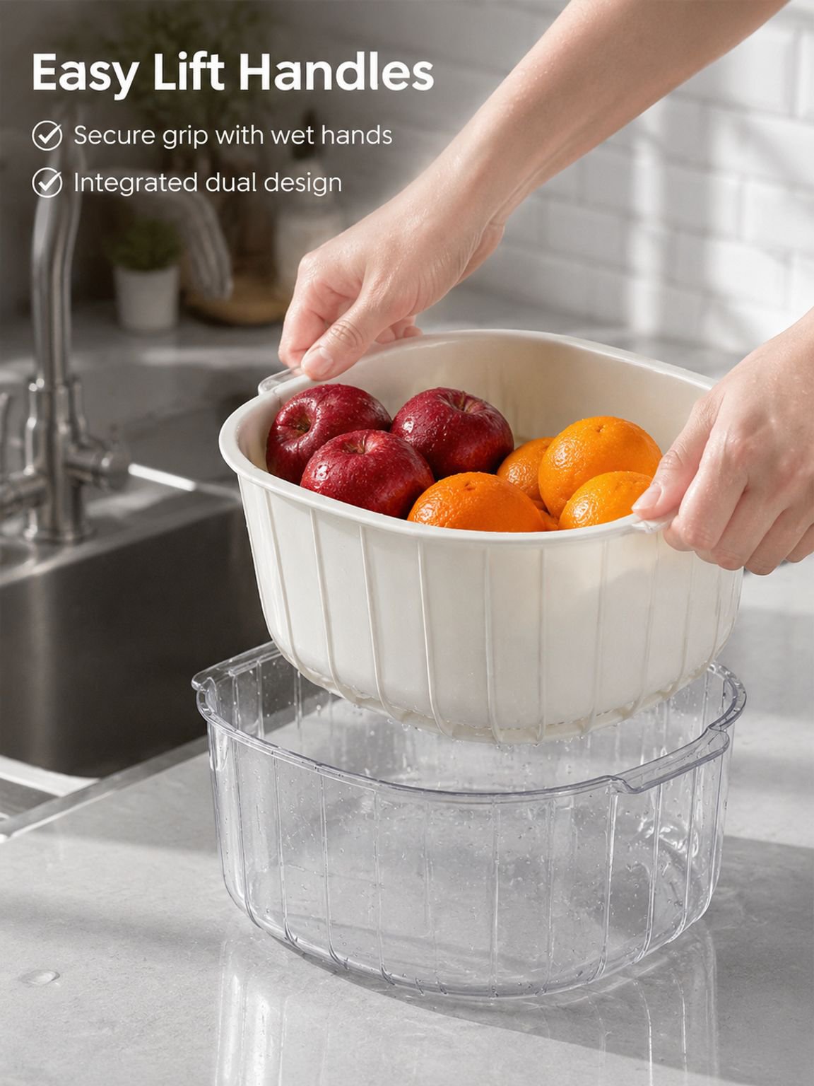 Multipurpose Fruit Drain Basket