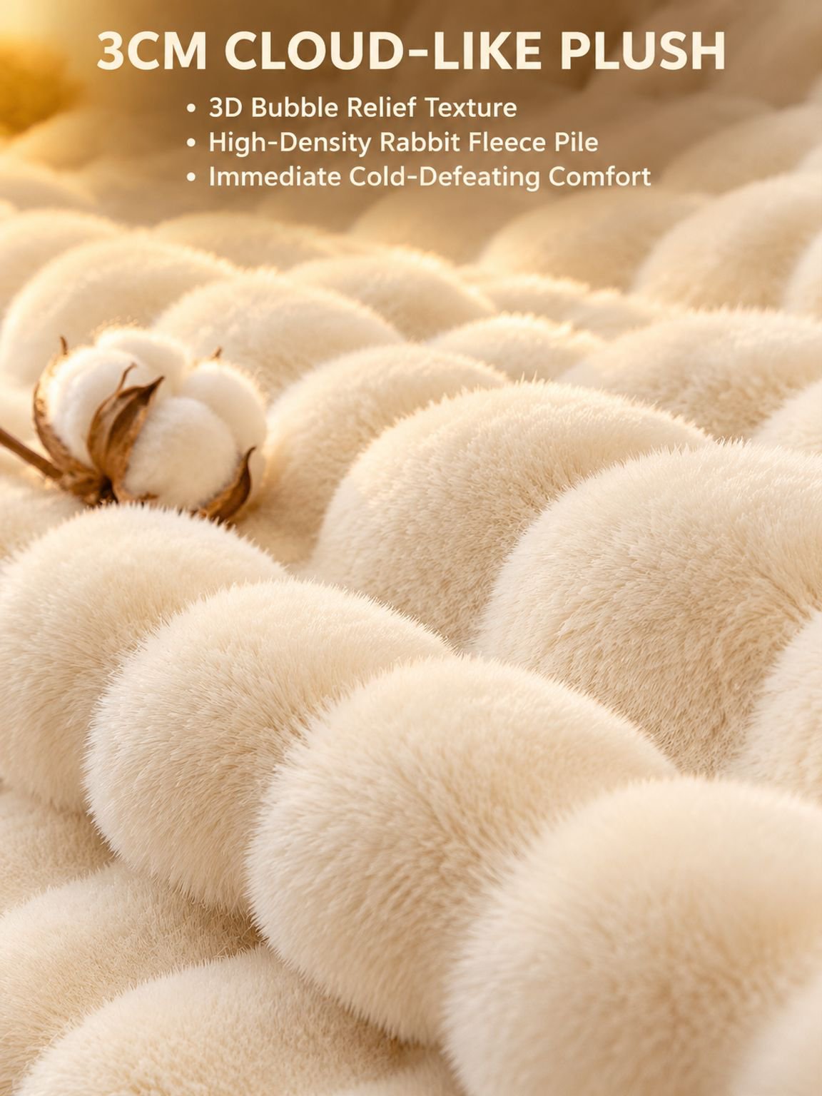 Non-slip faux fur couch slipcover blanket for living room sofa protection